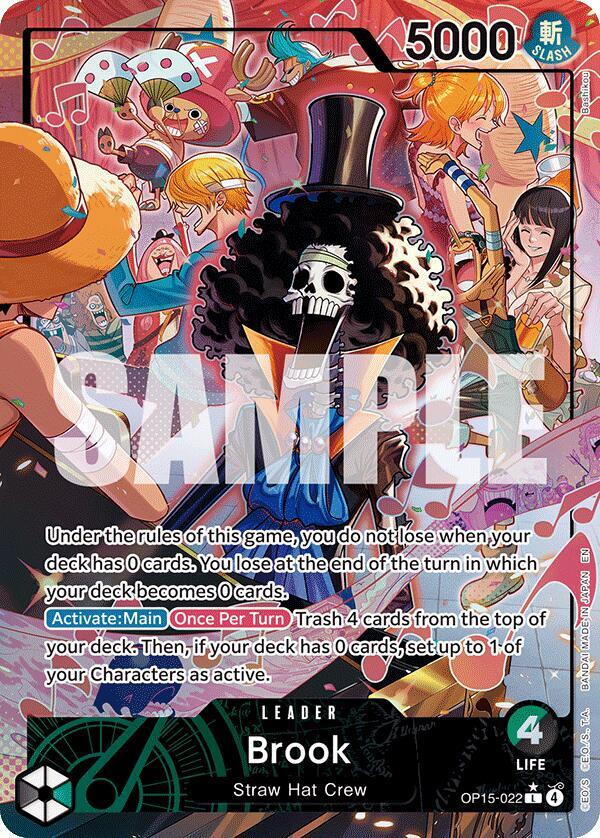 Brook (Alternate Art) OP15-022 card from Adventure on Kami's Island