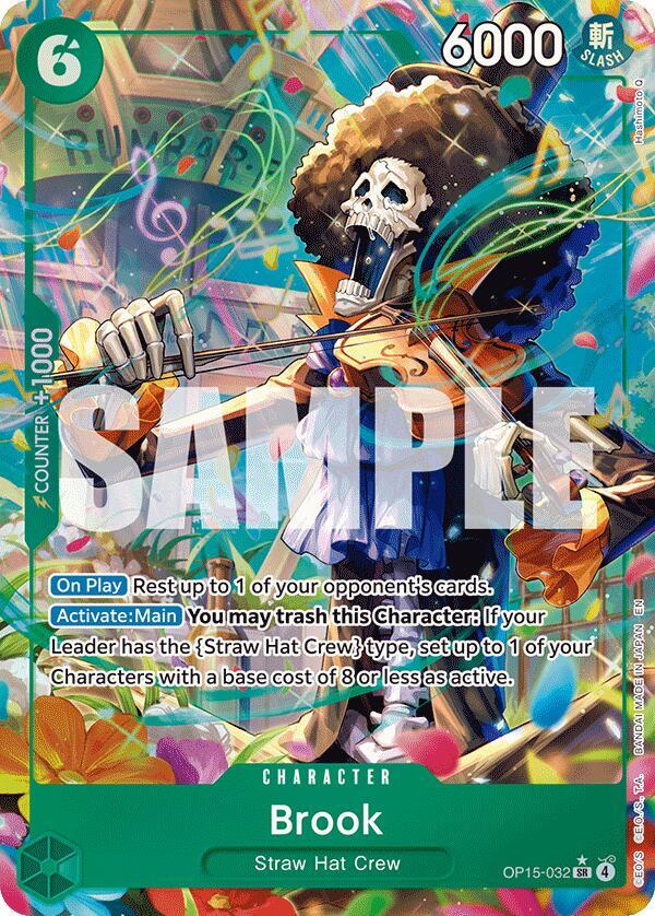 Brook (Alternate Art) OP15-032 card from Adventure on Kami's Island