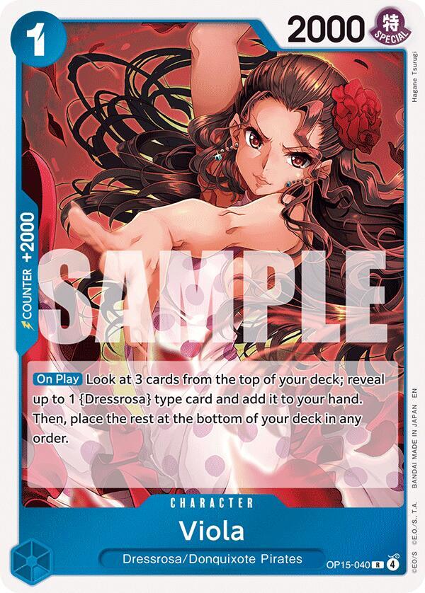 Viola OP15-040 card from Adventure on Kami's Island