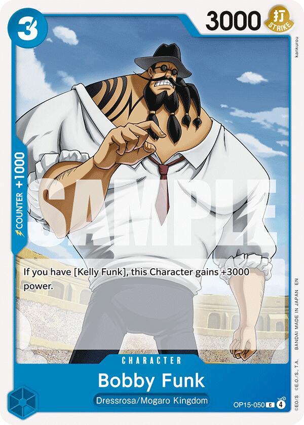 Bobby Funk OP15-050 card from Adventure on Kami's Island