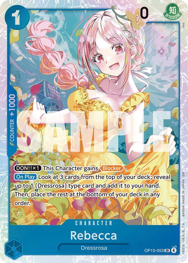 Rebecca OP15-053 card from Adventure on Kami's Island