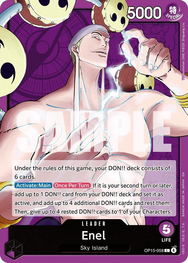 Enel OP15-058 card from Adventure on Kami's Island