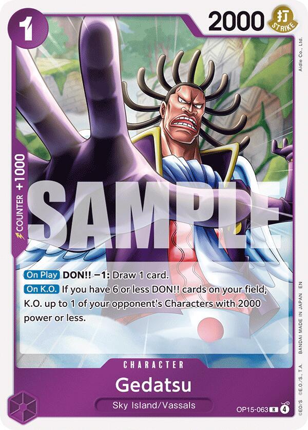 Gedatsu OP15-063 card from Adventure on Kami's Island