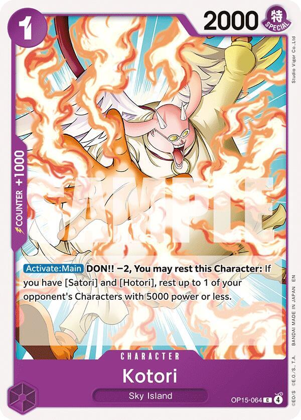 Kotori OP15-064 card from Adventure on Kami's Island