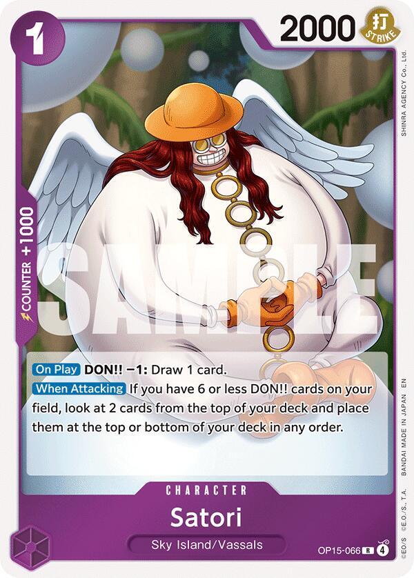 Satori OP15-066 card from Adventure on Kami's Island