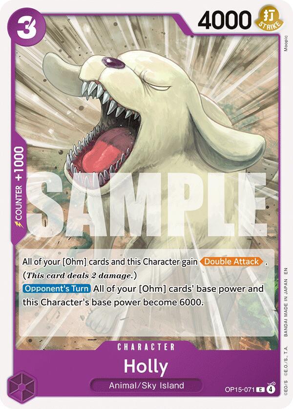 Holly OP15-071 card from Adventure on Kami's Island