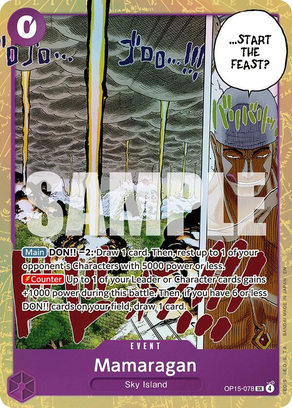 Mamaragan OP15-078 card from Adventure on Kami's Island