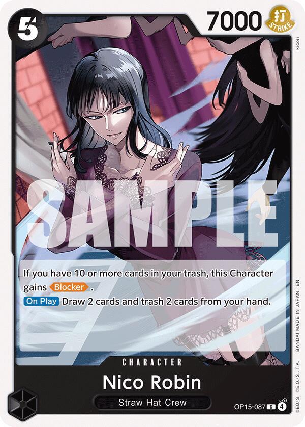 Nico Robin OP15-087 card from Adventure on Kami's Island