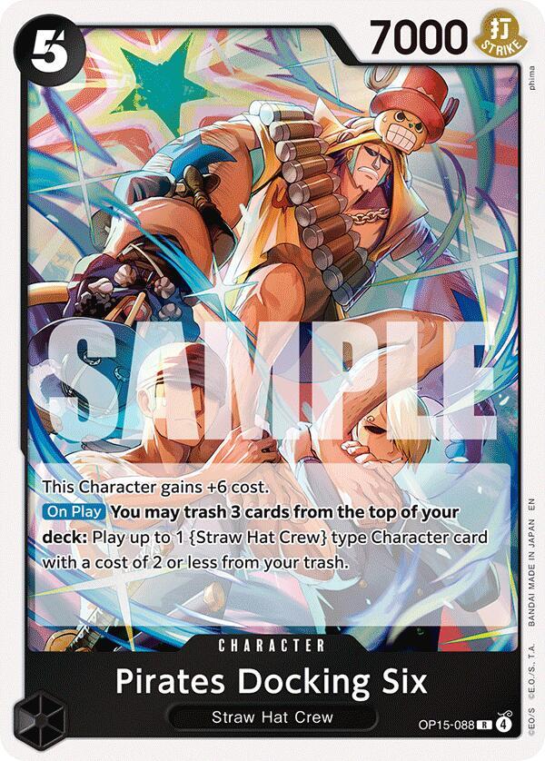 Pirates Docking Six OP15-088 card from Adventure on Kami's Island