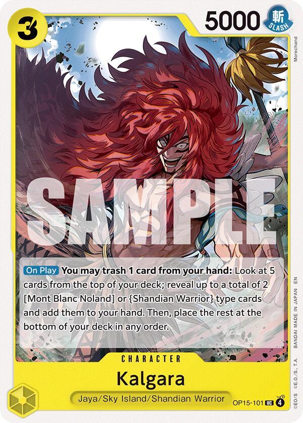 Kalgara OP15-101 card from Adventure on Kami's Island