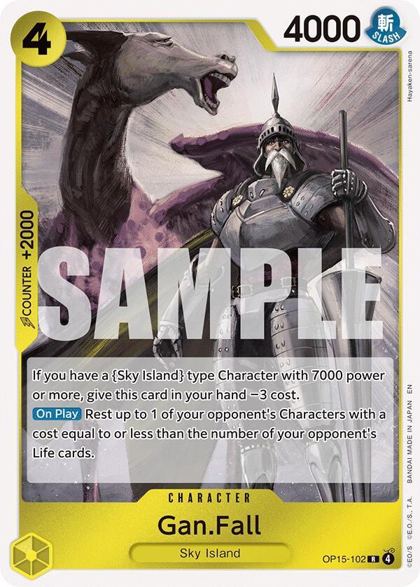 Gan.Fall OP15-102 card from Adventure on Kami's Island