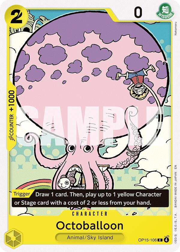 Octoballoon OP15-106 card from Adventure on Kami's Island