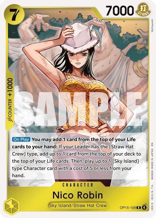 Nico Robin OP15-109 card from Adventure on Kami's Island