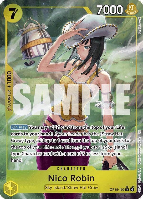 Nico Robin (Alternate Art) OP15-109 card from Adventure on Kami's Island