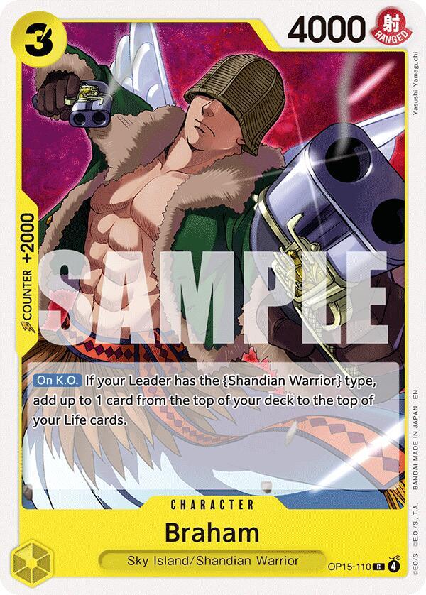 Braham OP15-110 card from Adventure on Kami's Island