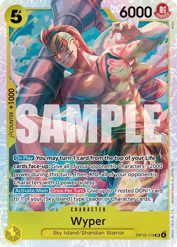 Wyper OP15-114 card from Adventure on Kami's Island