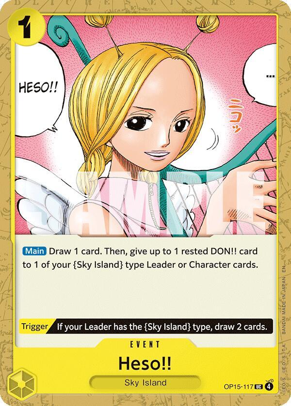 Heso!! OP15-117 card from Adventure on Kami's Island