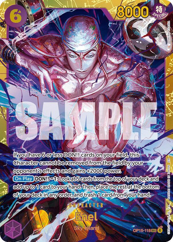 Enel OP15-118 card from Adventure on Kami's Island