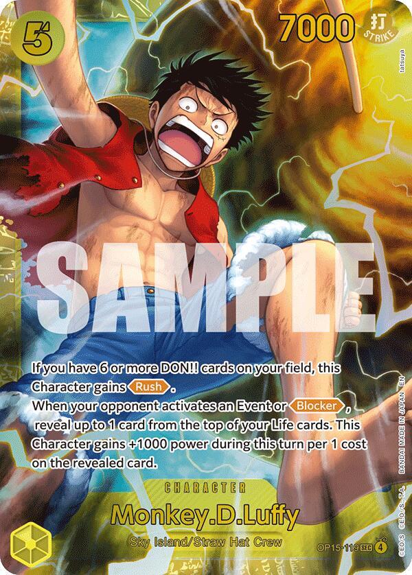 Monkey.D.Luffy OP15-119 card from Adventure on Kami's Island