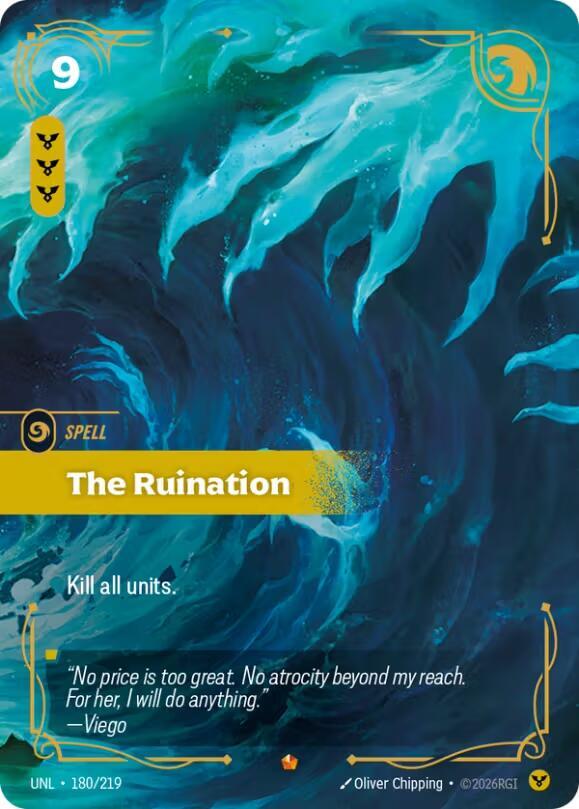 The Ruination 180/219 card from Unleashed