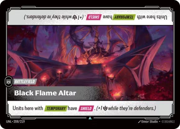 Black Flame Altar 208/219 card from Unleashed