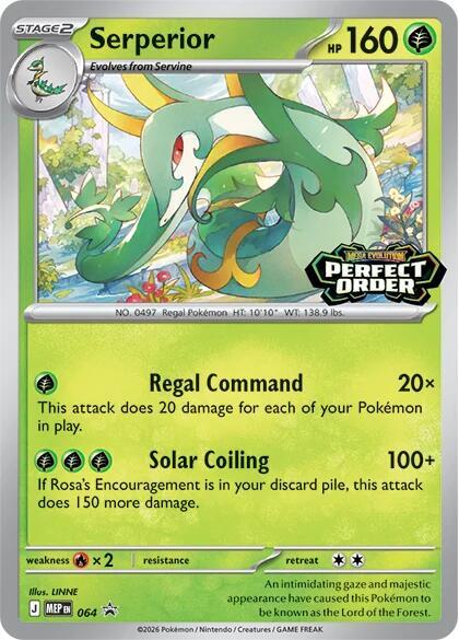 Serperior 064 card from ME: Mega Evolution Promo