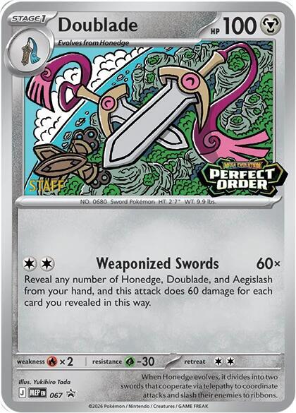 Doublade [Staff] 067 card from ME: Mega Evolution Promo