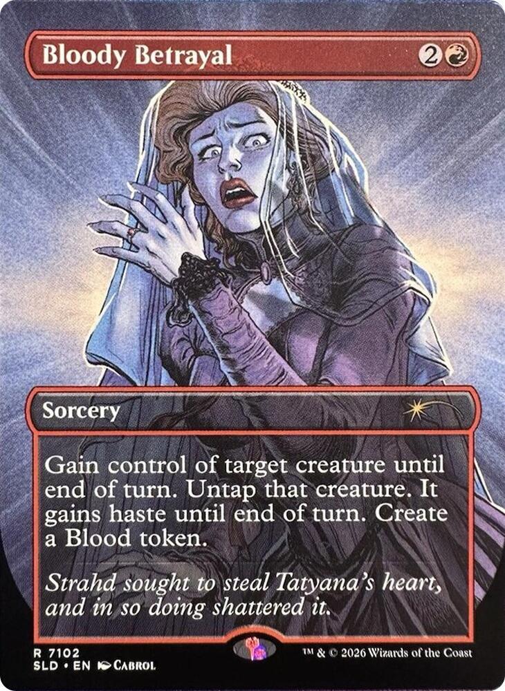 Bloody Betrayal 7102 card from Secret Lair Drop Series