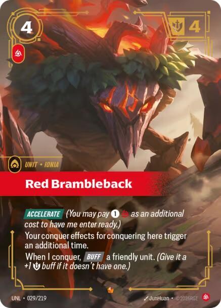 Red Brambleback 029/219 card from Unleashed