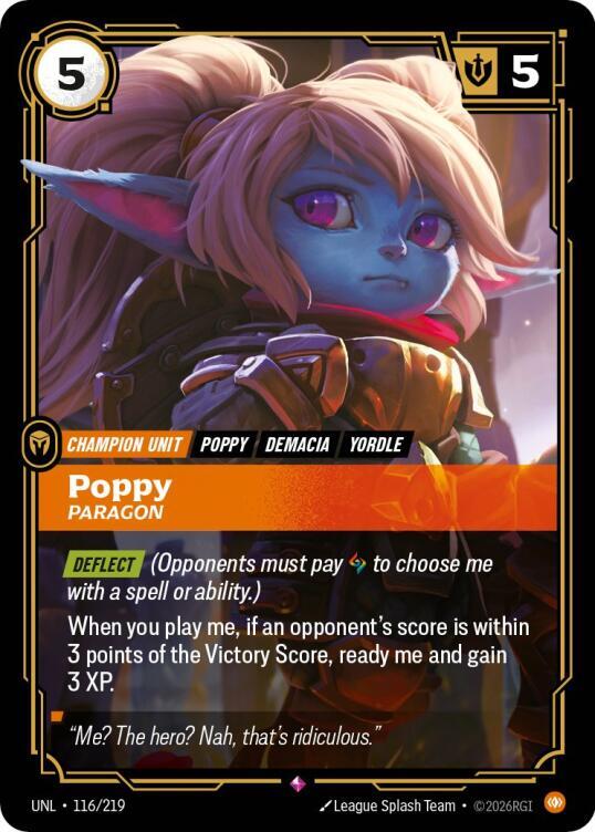 Poppy - Paragon 116/219 card from Unleashed