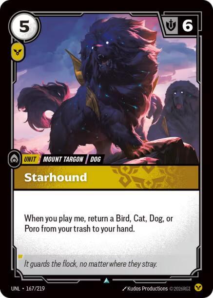 Starhound 167/219 card from Unleashed