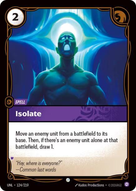 Isolate 124/219 card from Unleashed