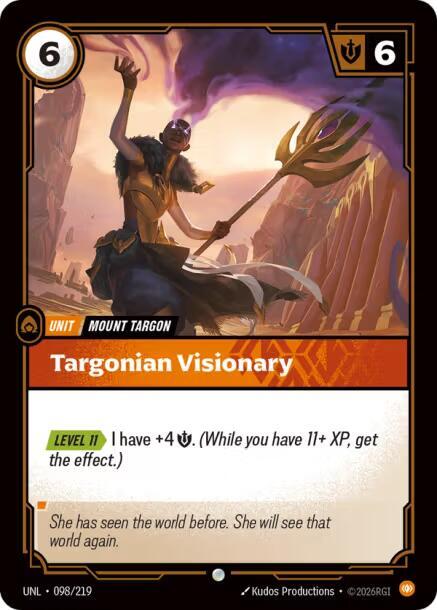Targonian Visionary 098/219 card from Unleashed