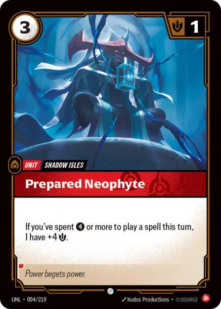 Prepared Neophyte 004/219 card from Unleashed