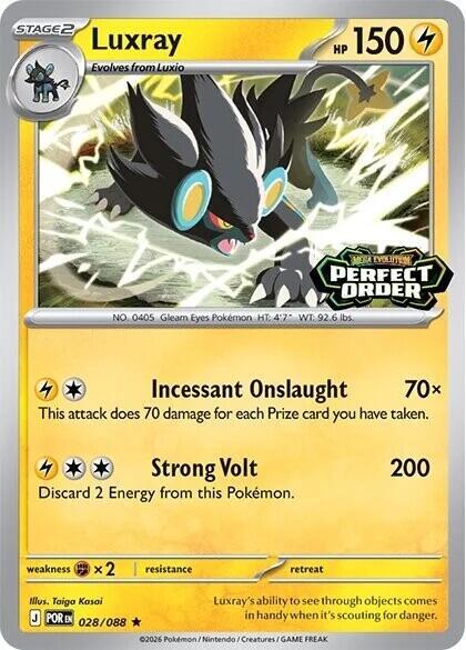 Luxray (Perfect Order Stamped) 028/088 card from Miscellaneous Cards & Products