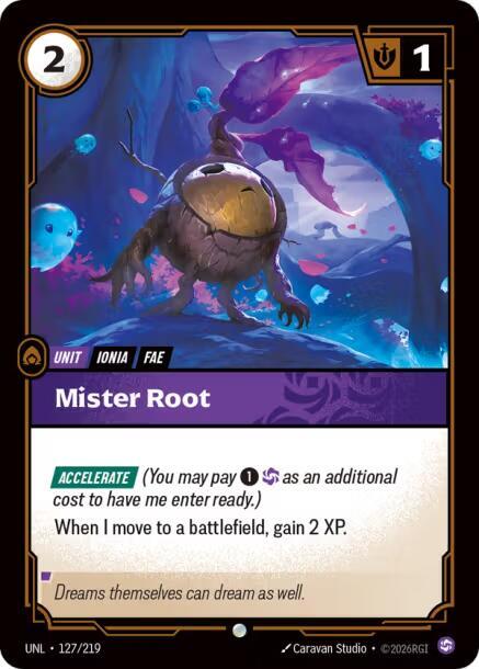 Mister Root 127/219 card from Unleashed