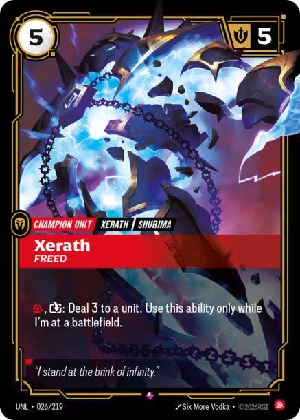 Xerath - Freed 026/219 card from Unleashed
