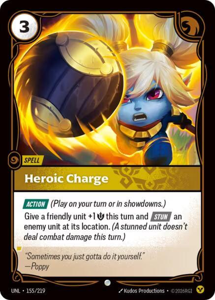 Heroic Charge 155/219 card from Unleashed