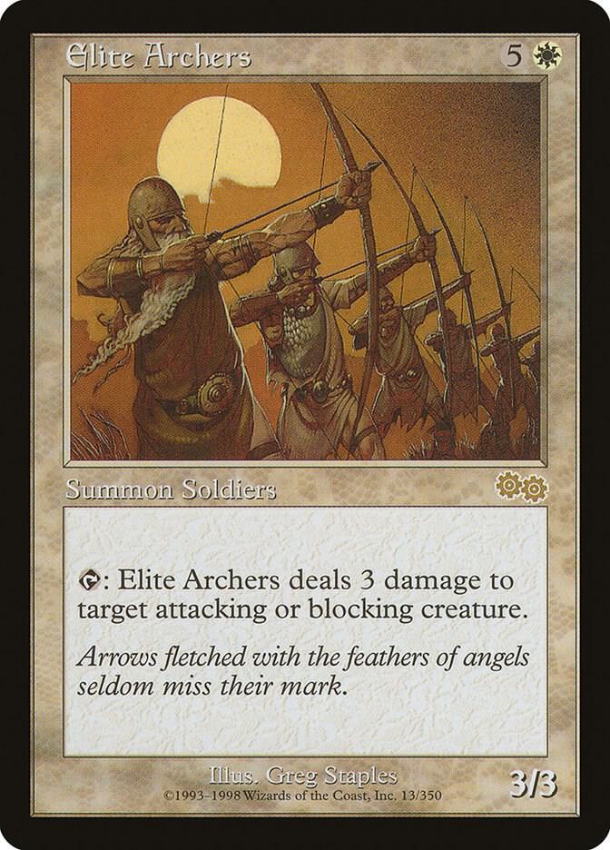 Elite Archers 13 card from Urza's Saga
