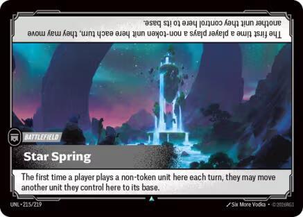 Star Spring 215/219 card from Unleashed