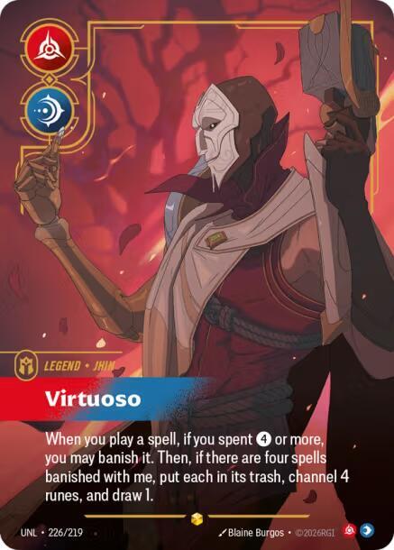 Jhin - Virtuoso (Overnumbered) 226/219 card from Unleashed