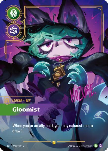 Vex - Gloomist (Signature) 232*/219 card from Unleashed