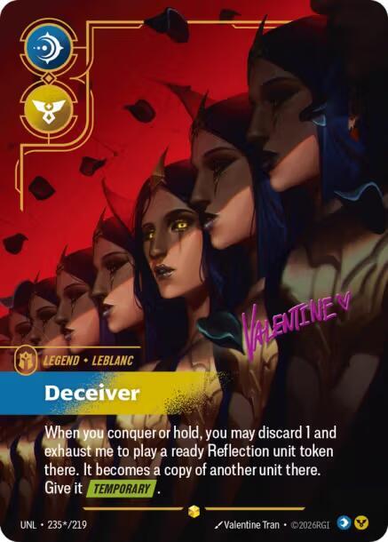 LeBlanc - Deceiver (Signature) 235*/219 card from Unleashed