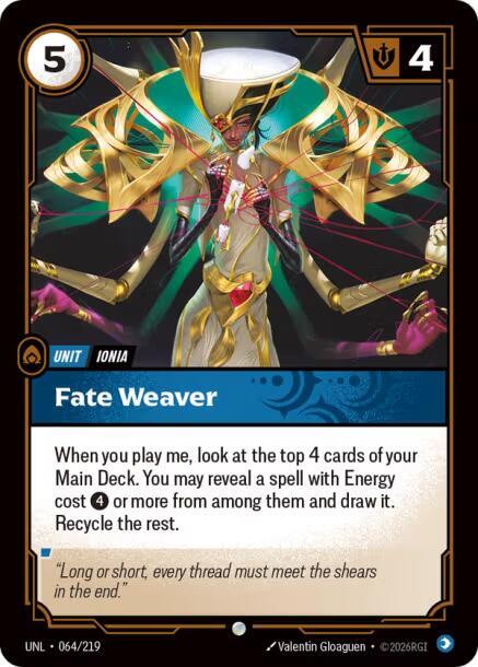 Fate Weaver 064/219 card from Unleashed