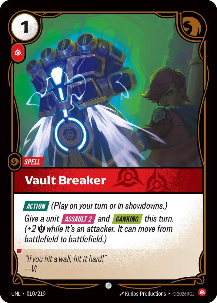 Vault Breaker 010/219 card from Unleashed