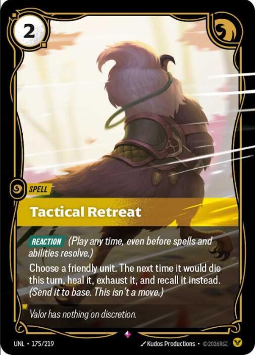 Tactical Retreat 175/219 card from Unleashed