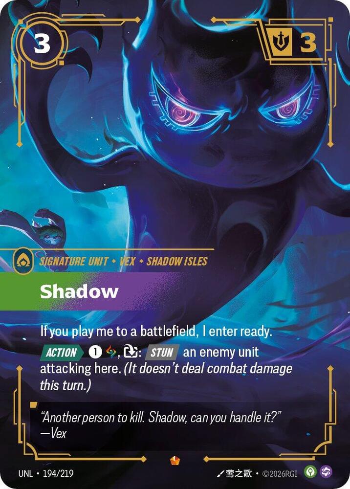 Shadow 194/219 card from Unleashed