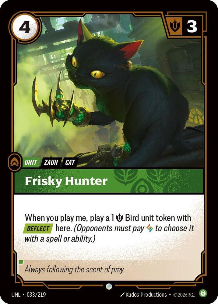 Frisky Hunter 033/219 card from Unleashed