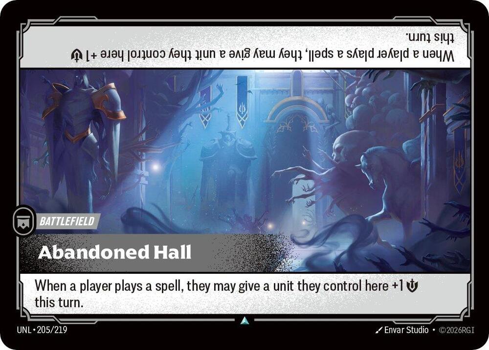 Abandoned Hall 205/219 card from Unleashed