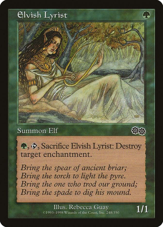Elvish Lyrist 248 card from Urza's Saga